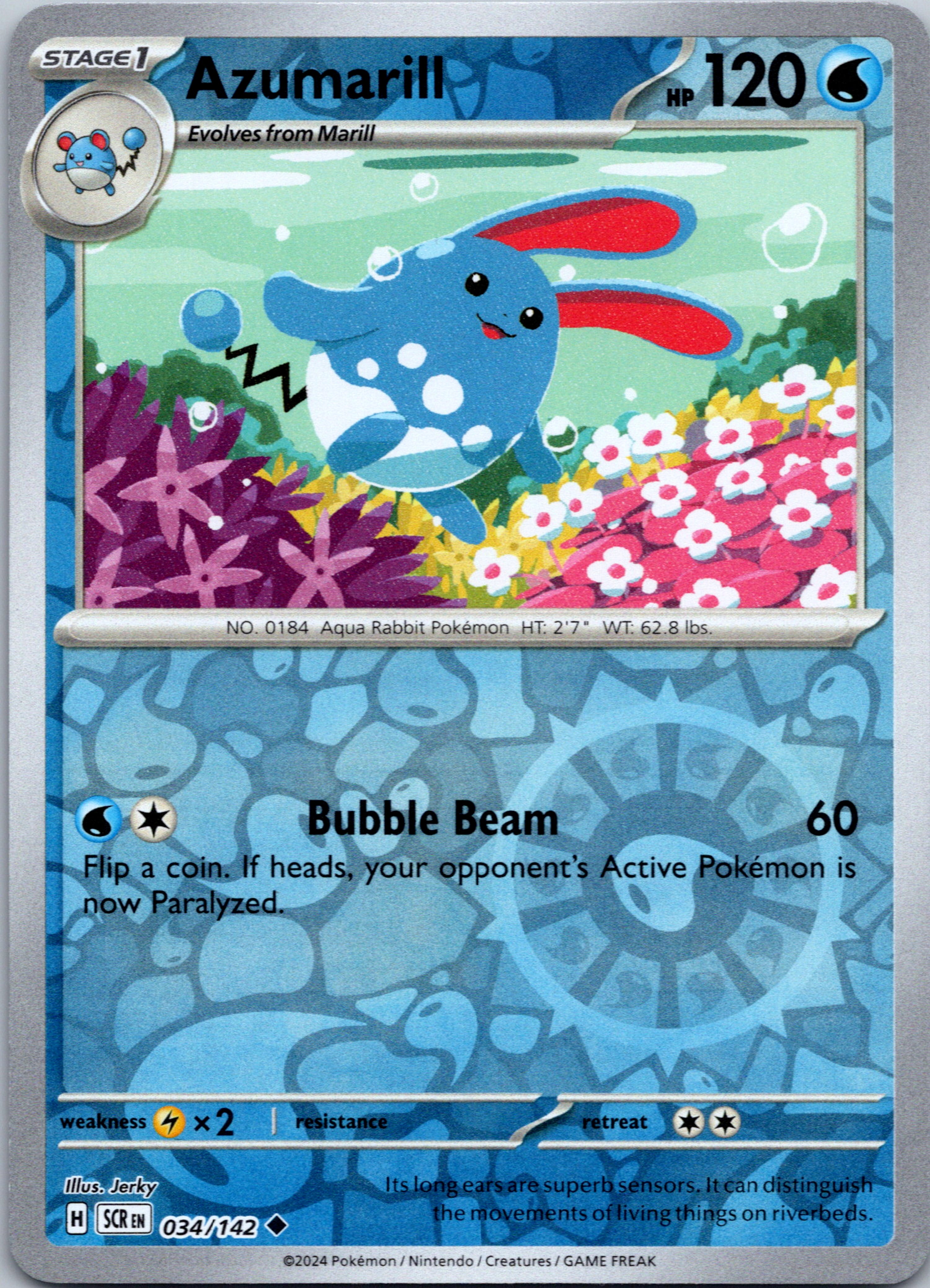 Azumarill [034/142] - (Stellar Crown) Reverse Holofoil