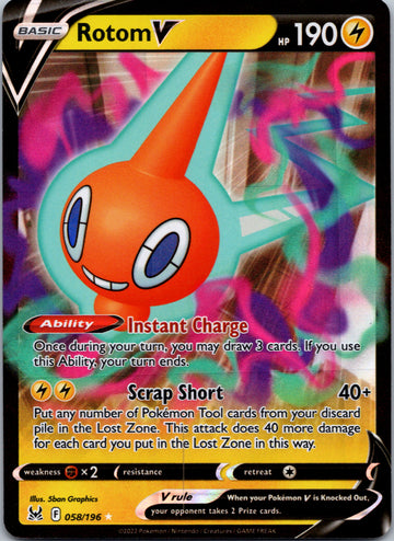 Rotom V (058/196) [Sword & Shield: Lost Origin]