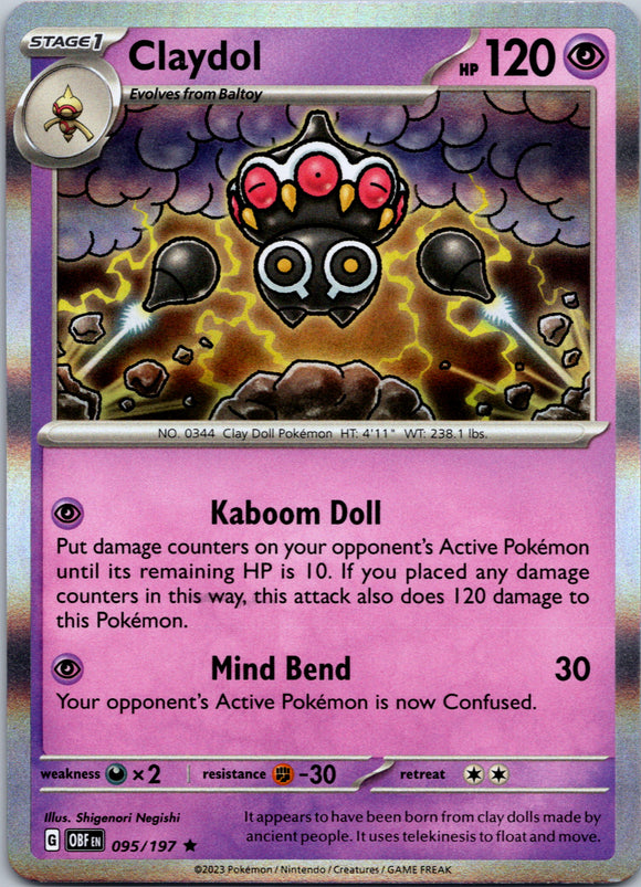 Claydol (095/197) [Scarlet & Violet: Obsidian Flames]