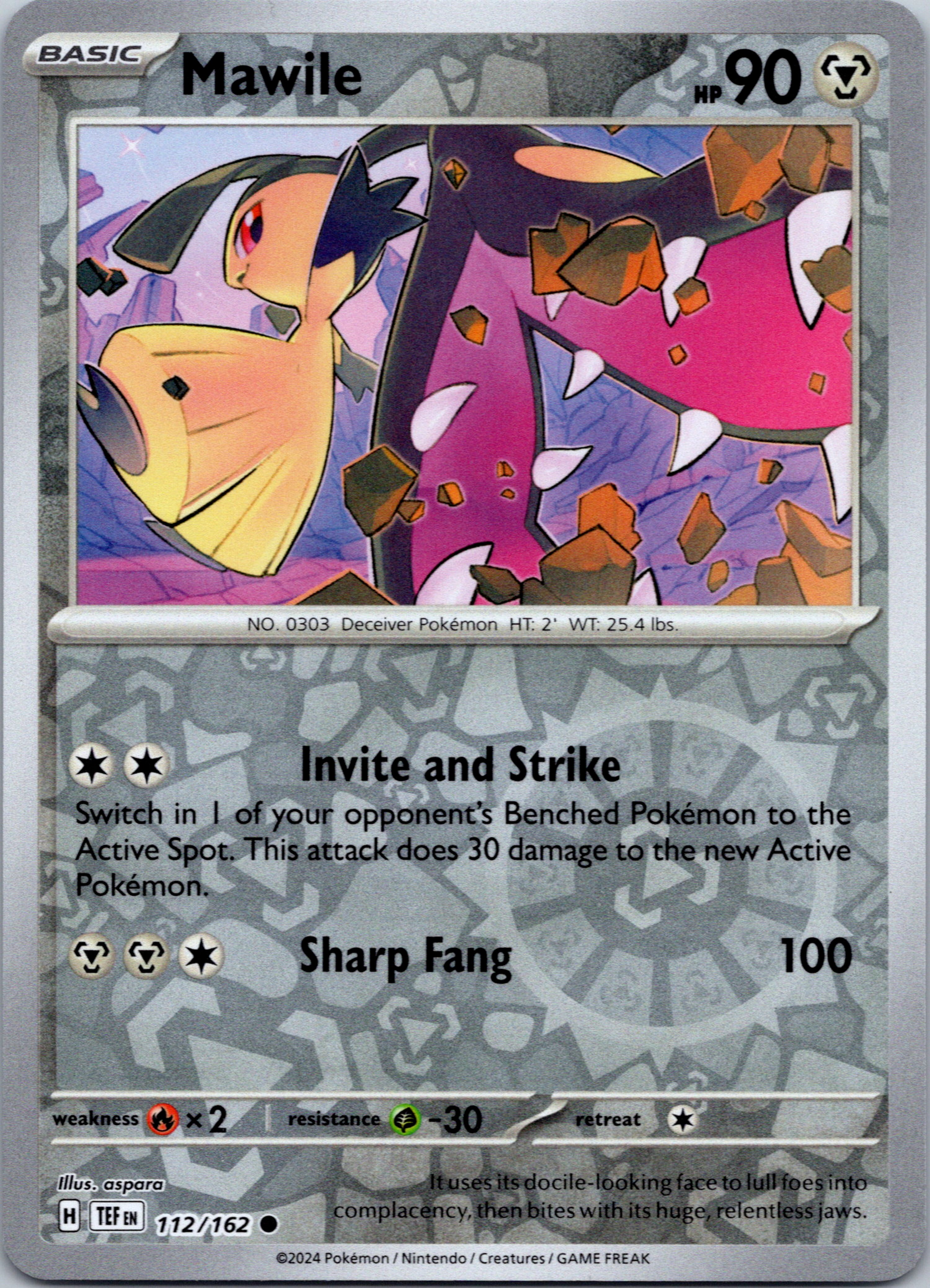 Mawile [112/162] - (Temporal Forces) Reverse Holofoil