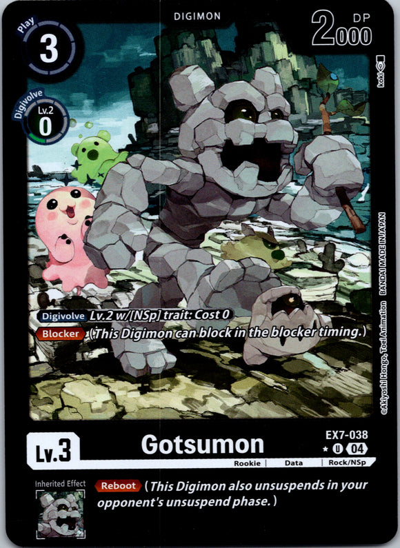 Gotsumon (Foil) [EX7-038-U] [Digimon LIBERATOR] Foil