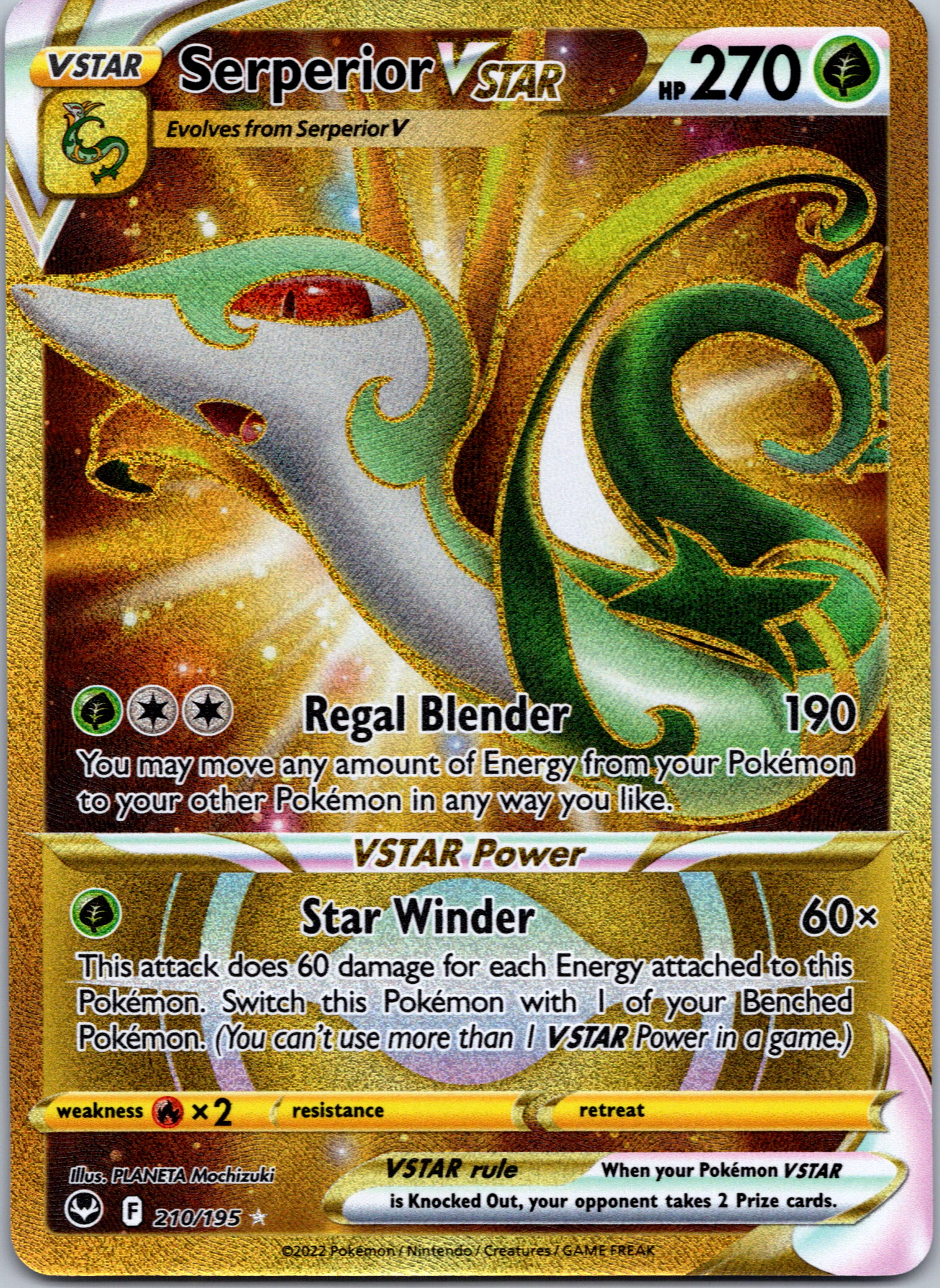 Serperior VSTAR (210/195) [Sword & Shield: Silver Tempest]
