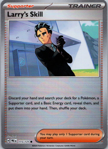 Larry's Skill [115/131] - (Poke Ball Pattern) - (Prismatic Evolutions) Holofoil