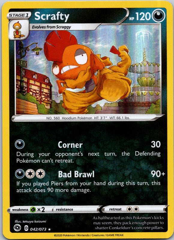 Scrafty [042/073] [Champion's Path] Holofoil