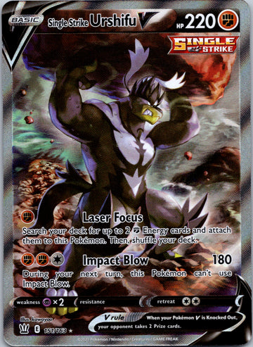 Single Strike Urshifu V (Alternate Full Art)  [151/163] [SWSH05: Battle Styles]
