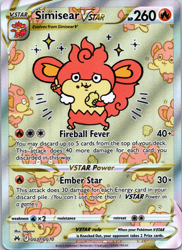 Simisear VSTAR (GG37/GG70) [Sword & Shield: Crown Zenith]