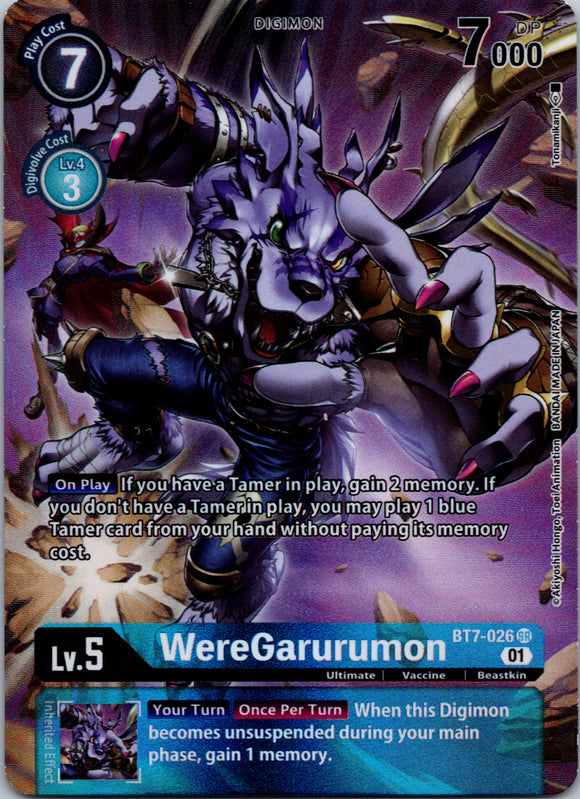 WereGarurumon (Alternate Art) [BT7-026] [Next Adventure] Foil