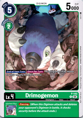 Drimogemon - P-143 (Store Tournament 2024 Jul. - Sep. Participation Pack) [P-143 P] [Digimon Promotion Cards]