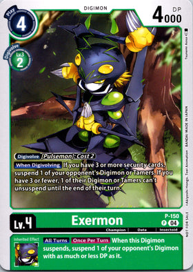 Exermon - P-150 (Store Tournament 2024 Jul. - Sep. Participation Pack) [P-150 P] [Digimon Promotion Cards]