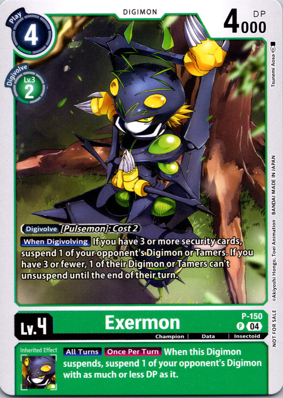 Exermon - P-150 (Store Tournament 2024 Jul. - Sep. Participation Pack) [P-150 P] [Digimon Promotion Cards]