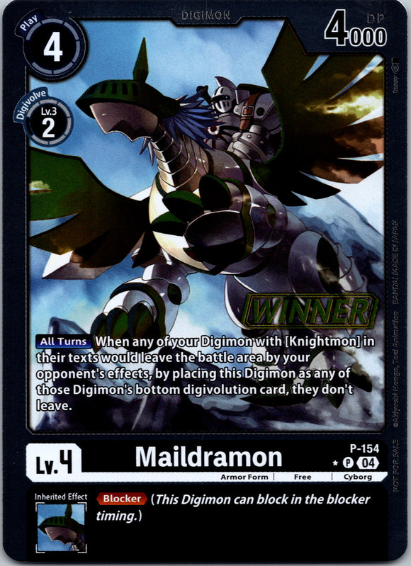 Maildramon (Store Tournament 2024 Oct. - Dec. Winner Pack) [P-154 P] [Digimon Promotion Cards] Foil