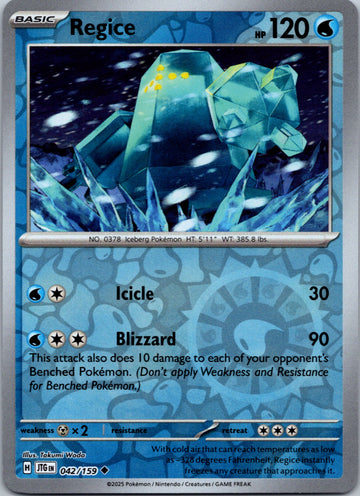 Regice [042/159] [Journey Together] Reverse Holofoil