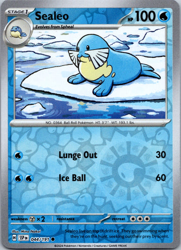 Sealeo [044/191] - (Surging Sparks) Reverse Holofoil