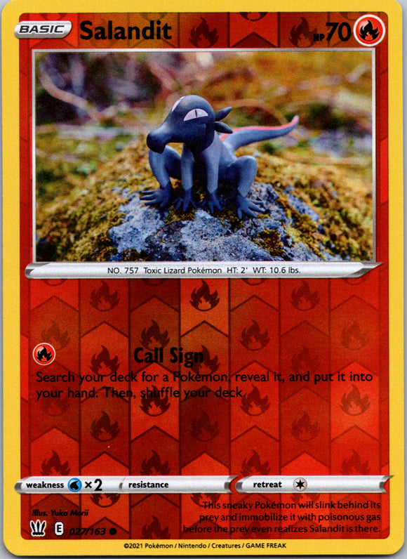 Salandit [027/163] [Battle Styles] Reverse Holofoil