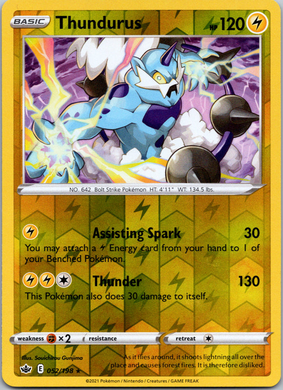 Thundurus [052/198] [Chilling Reign] Reverse Holofoil