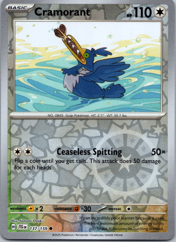 Cramorant [137/159] [Journey Together] Reverse Holofoil