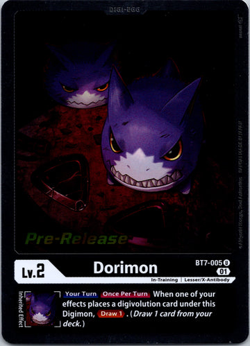 Dorimon [BT7-005] [Next Adventure Pre-Release Cards] Foil