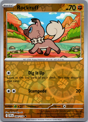 Rockruff [084/159] [Journey Together] Reverse Holofoil