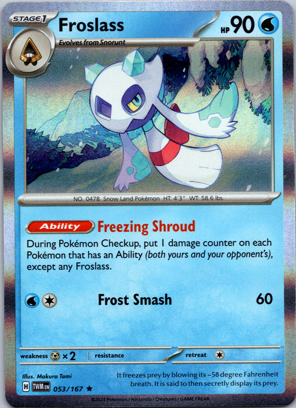 Froslass [053/167] - (Twilight Masquerade) Holofoil