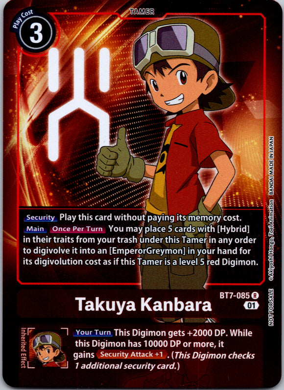 Takuya Kanbara (Box Topper) [BT7-085 R] [Next Adventure] Foil