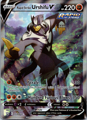 Rapid Strike Urshifu V (Alternate Full Art)  [153/163] [SWSH05: Battle Styles]