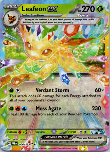 Leafeon ex [006/131] - (Prismatic Evolutions) Holofoil