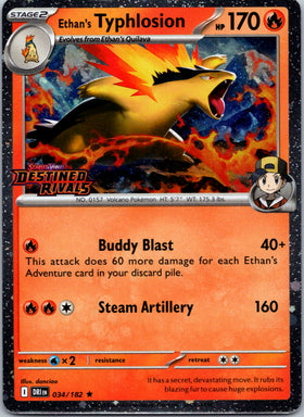 Ethan's Typhlosion (Prerelease) [034/182] [Destined Rivals] Holofoil
