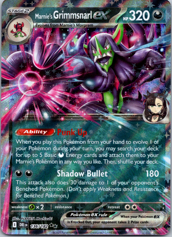 Marnie's Grimmsnarl ex [136/182] [Destined Rivals] Holofoil