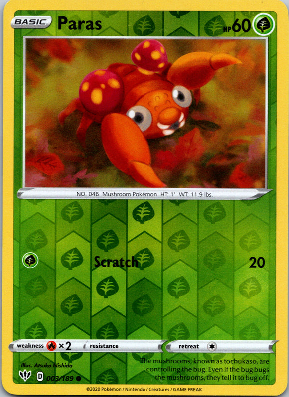 Paras [003/189] [Darkness Ablaze] Reverse Holofoil