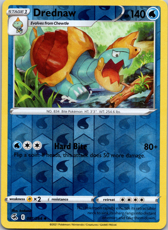 Drednaw [081/264] [Fusion Strike] Reverse Holofoil