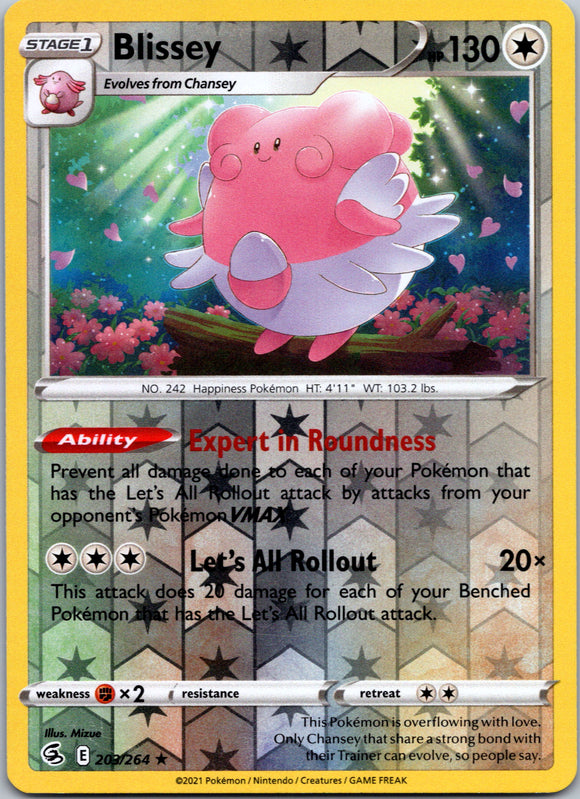Blissey [203/264] [Fusion Strike] Reverse Holofoil