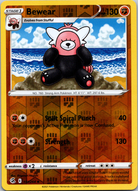 Bewear [151/264] [Fusion Strike] Reverse Holofoil