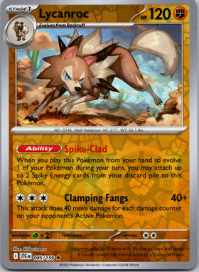 Lycanroc [085/159] [Journey Together] Reverse Holofoil