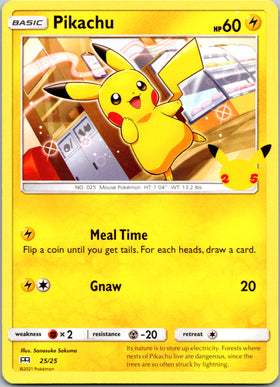 Pikachu [25/25] - McDonalds Collection 2021