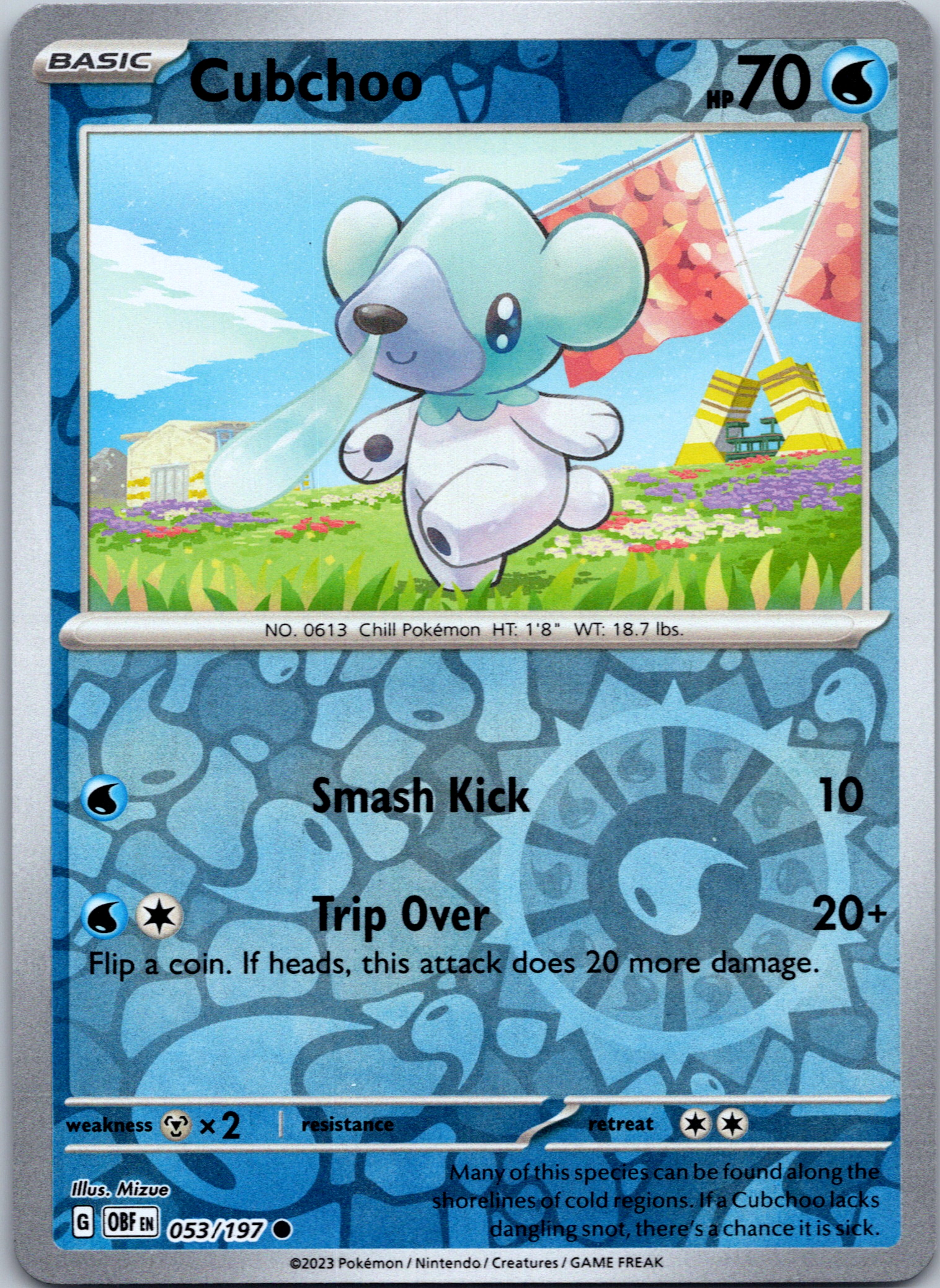 Cubchoo [053/197] [Obsidian Flames] Reverse Holofoil