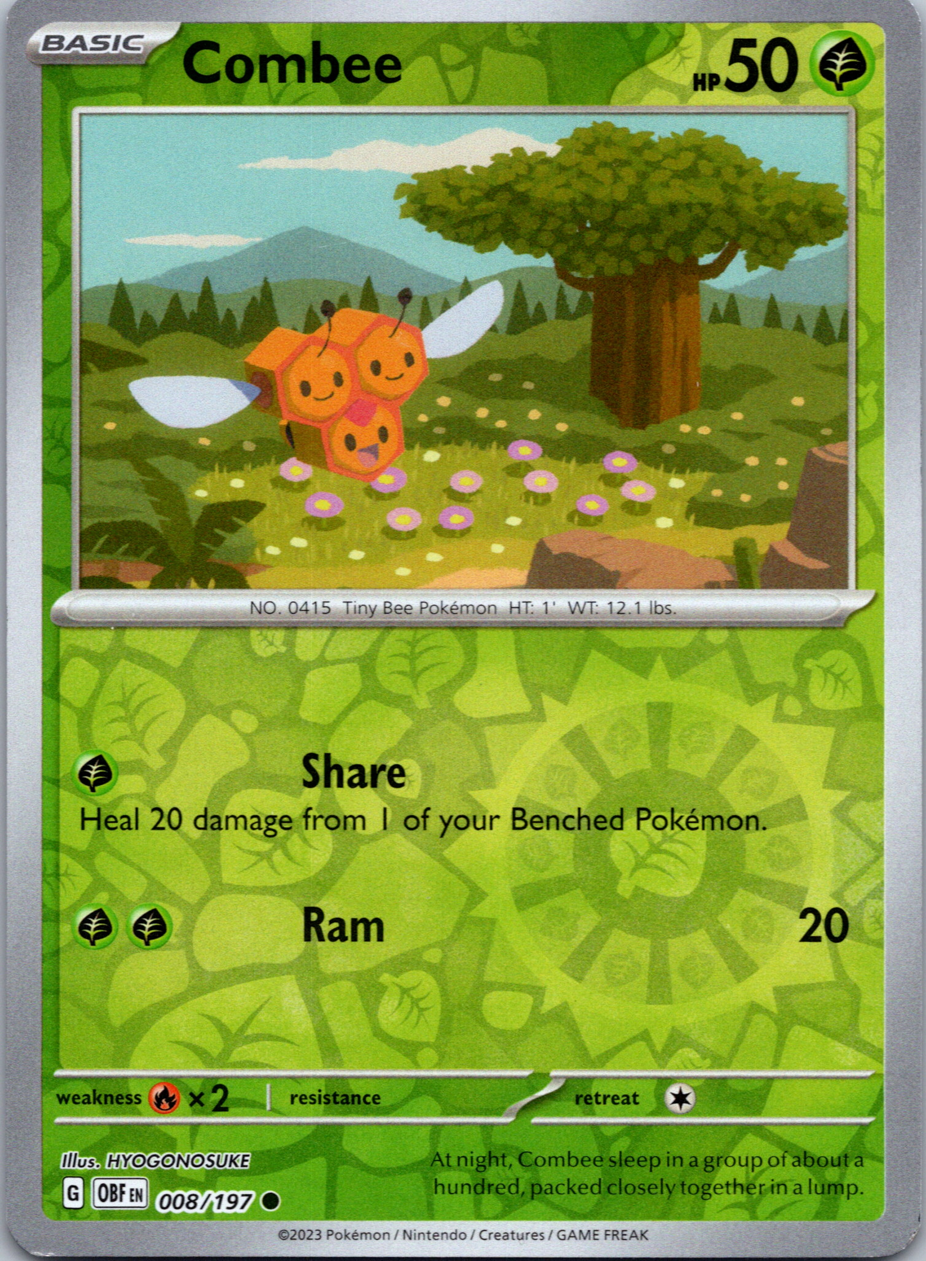 Combee [008/197] [Obsidian Flames] Reverse Holofoil