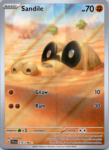 Sandile - 216/198 [216] - (SV01 Scarlet & Violet Base Set) Holofoil