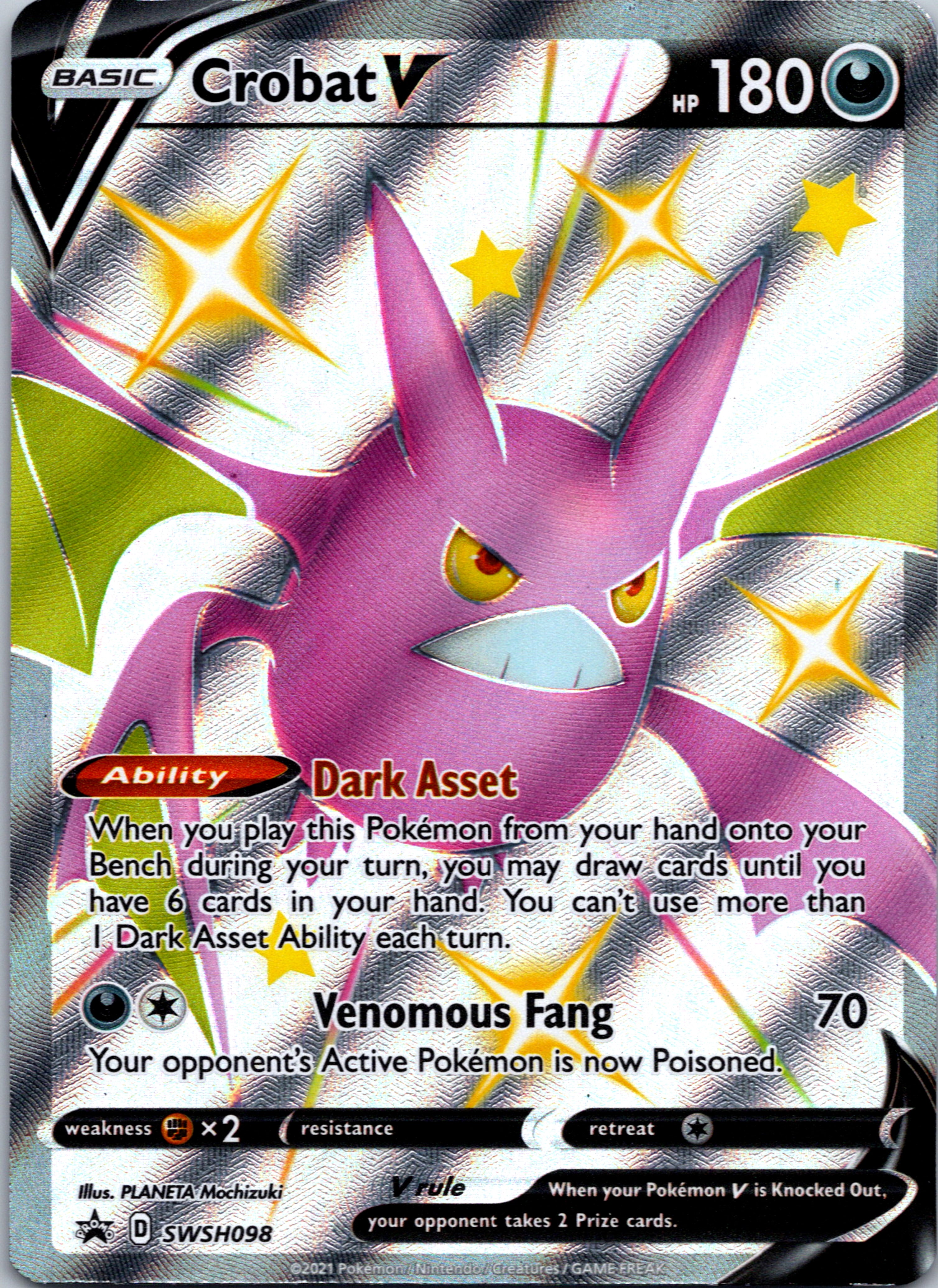 Crobat V (SWSH098) [Sword & Shield: Black Star Promos]