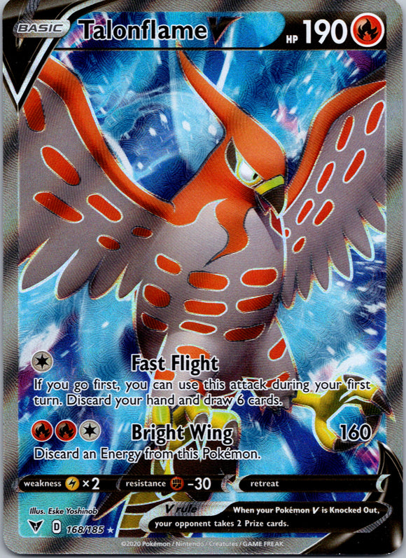 Talonflame V (Full Art) [168/185] [SWSH04: Vivid Voltage]