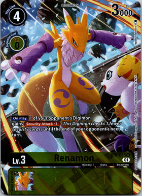 Renamon (Tamer's Card Set 1) [BT5-036-R] [Battle of Omni] Foil