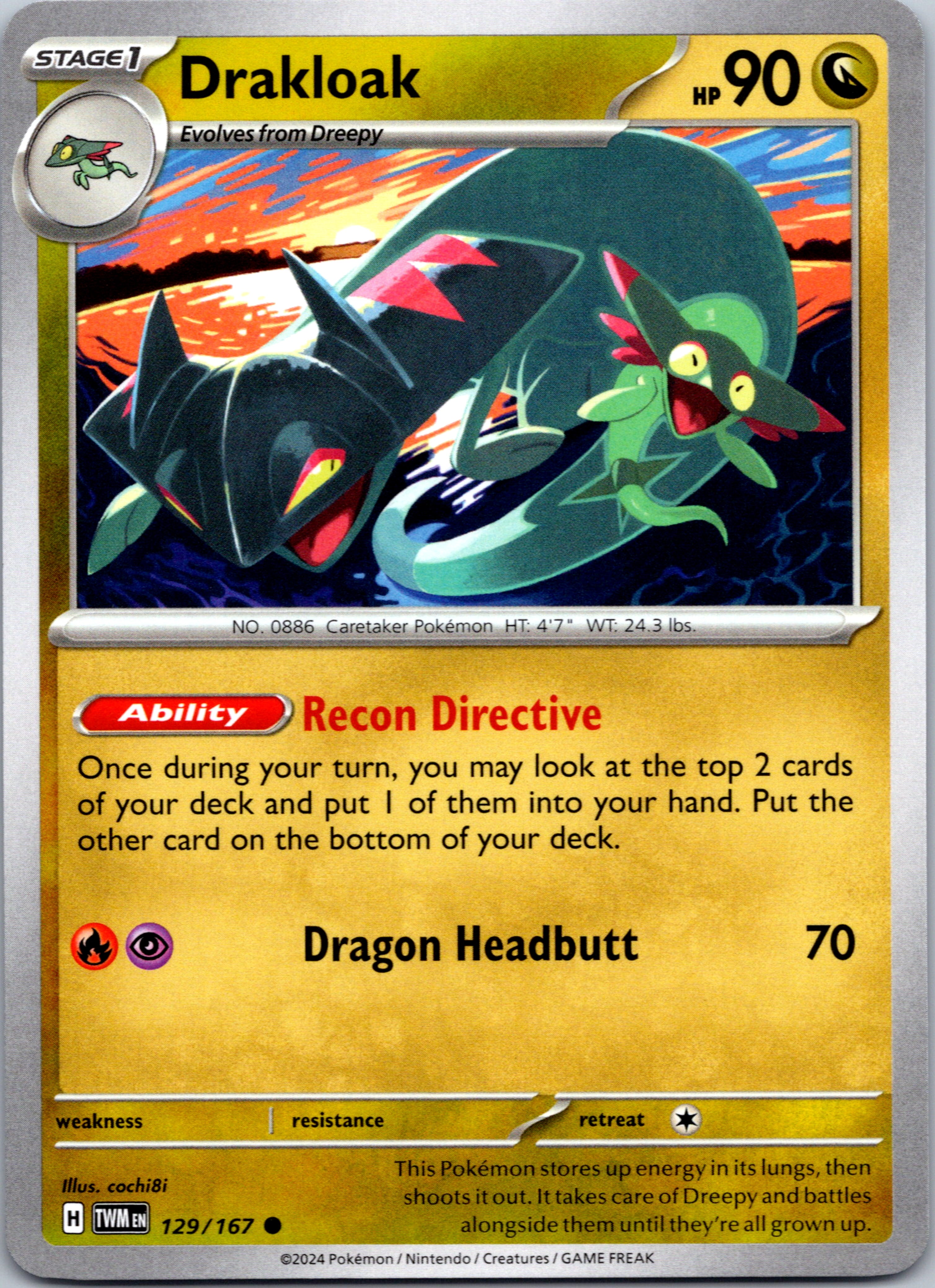 Drakloak [129/167] - (Twilight Masquerade)