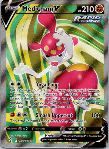 Medicham V (185/203) [Sword & Shield: Evolving Skies]