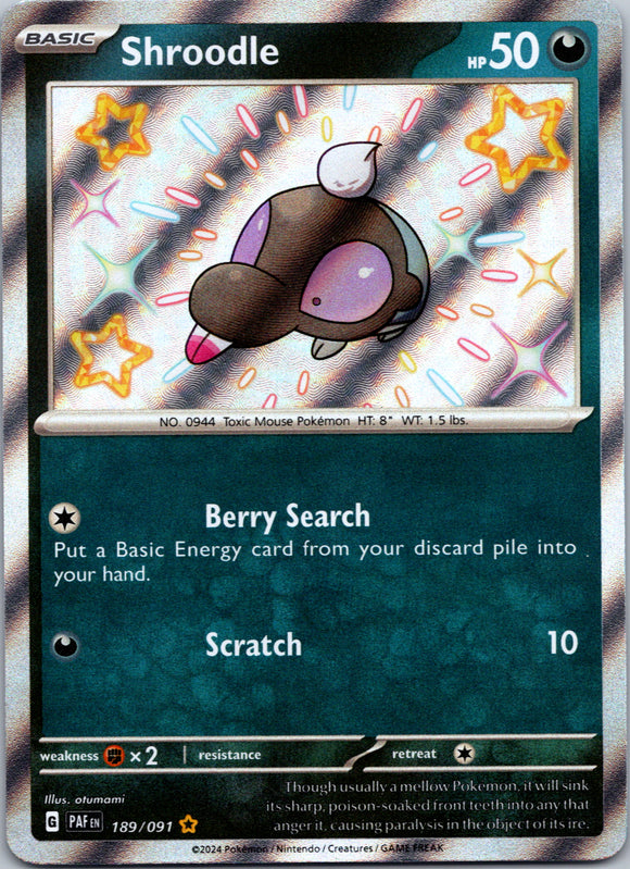 Shroodle [189/091] - (Paldean Fates) Holofoil