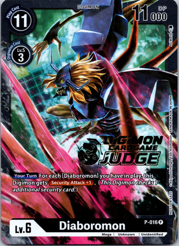 Diaboromon - P-016 (Judge Pack 1) [P-016] [Digimon Promotion Cards] Foil