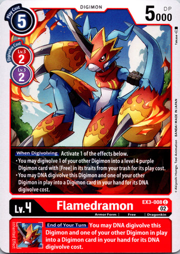 Flamedramon [EX3-008] [Draconic Roar] Normal