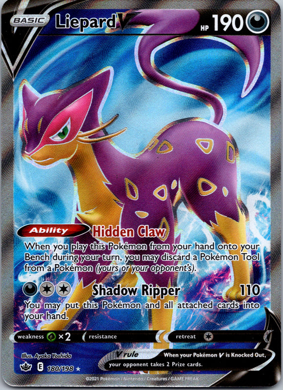 Liepard V  (180/198) [Sword & Shield: Chilling Reign]