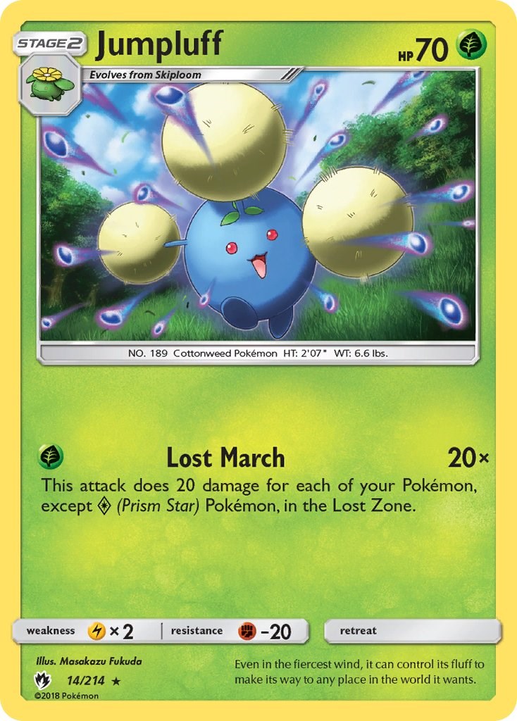 Jumpluff [14/214] [SM - Lost Thunder] Reverse Holofoil