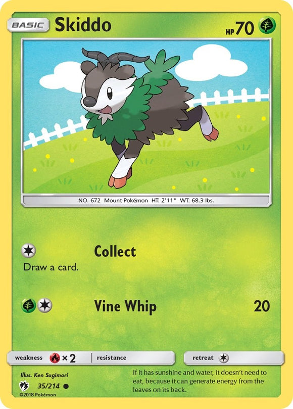 Skiddo [35/214] [SM - Lost Thunder] Reverse Holofoil