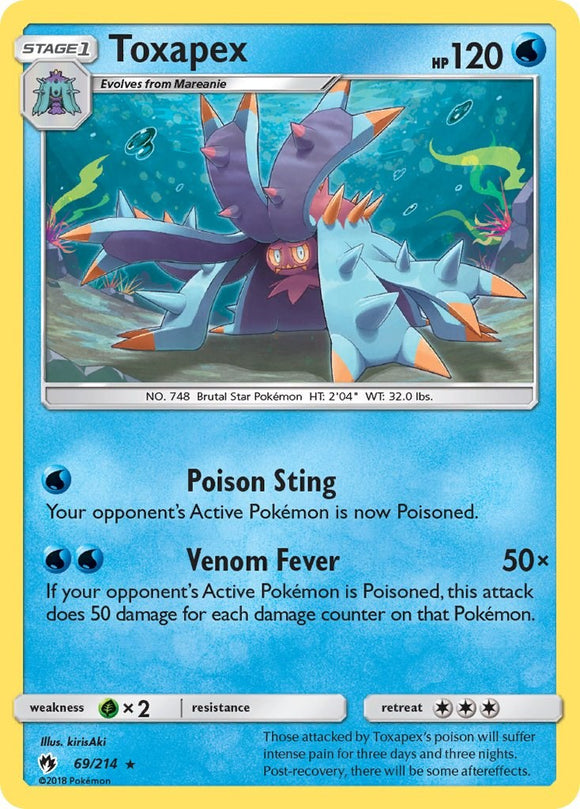 Toxapex (069/214) [Sun & Moon: Lost Thunder]