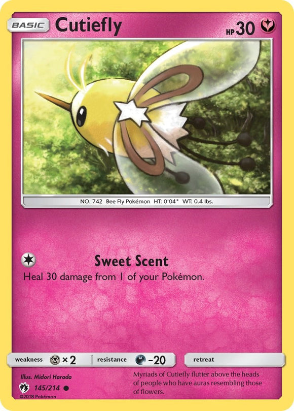 Cutiefly [145/214] [SM - Lost Thunder] Reverse Holofoil